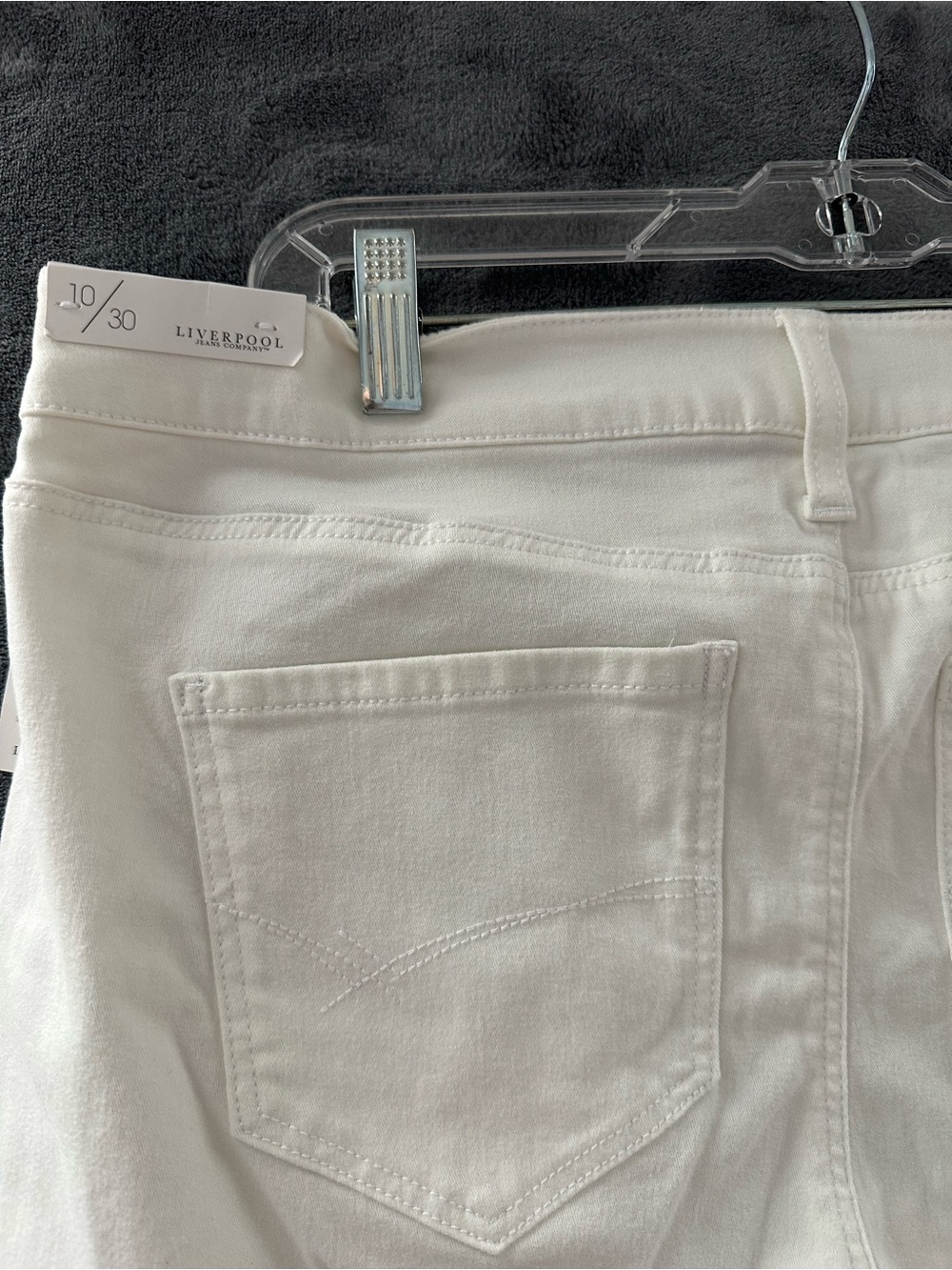Liverpool Jeans Company Cream Cropped Ankle Pants - Picture 7 of 7
